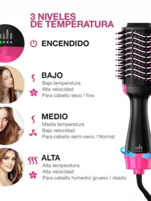 Cepillo para Cabello Eléctrico 3 en 1