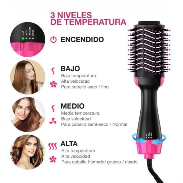 Cepillo para Cabello Eléctrico 3 en 1